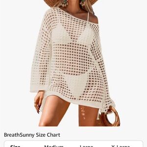 Women's Cream Swim Cover-Up